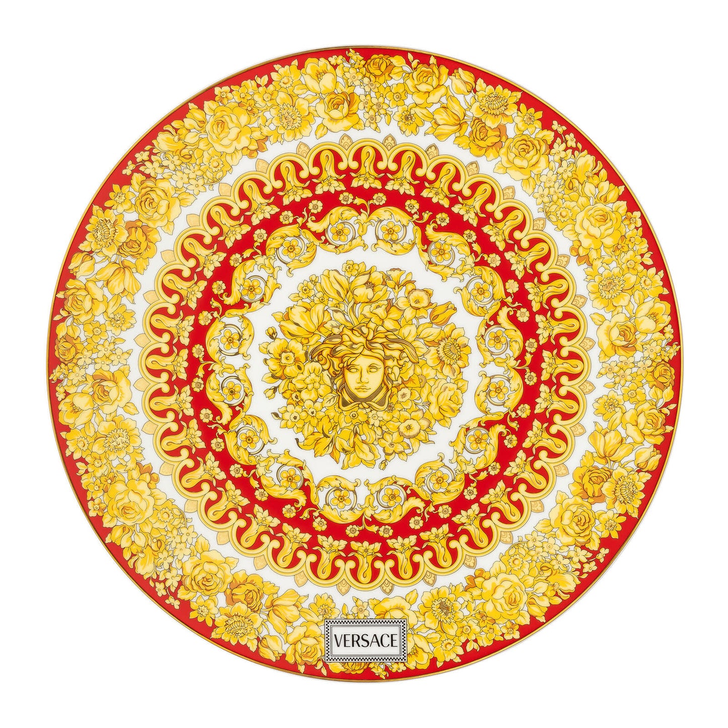 Versace Medusa Rhapsody Red Service Plate | 13in