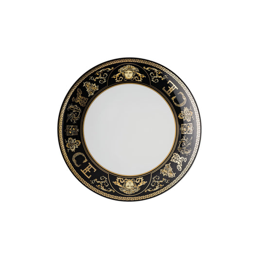 Versace Virtus Gala Black Salad Plate | 8.25in