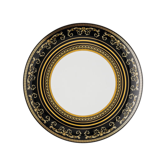 Versace Virtus Gala Black Dinner Plate | 11in