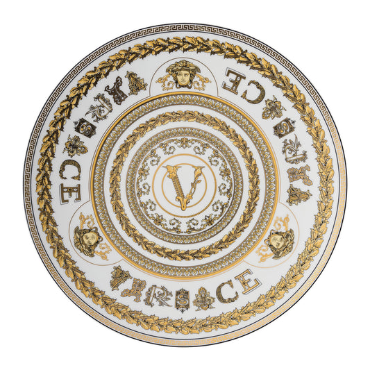 Versace Virtus Gala White Service Plate | 13in
