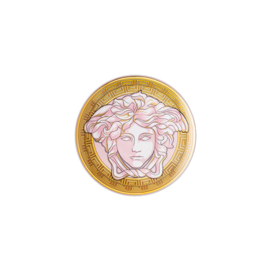 Versace Medusa Amplifed Coin Bread + Butter Plate | 6.7in Pink