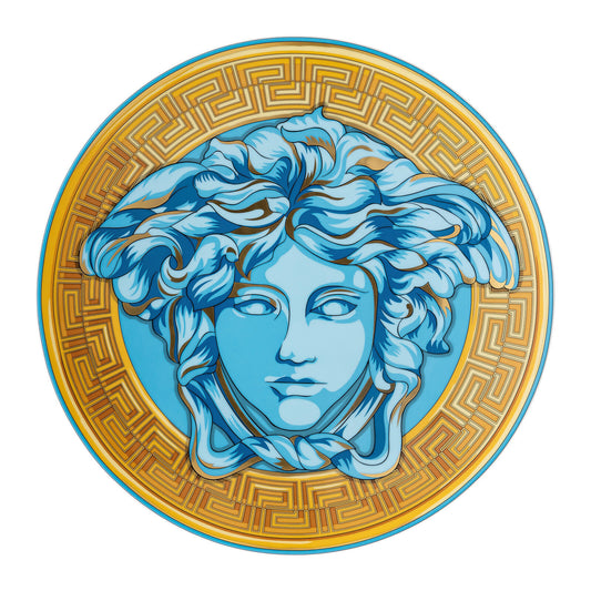 Versace Medusa Amplified Blue Coin Service Plate | 13in