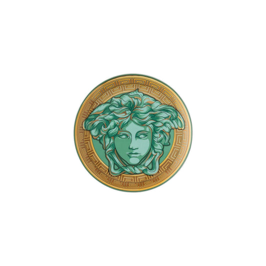 Versace Medusa Amplifed Coin Bread + Butter Plate | 6.7in Green