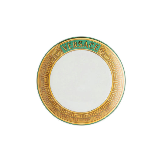 Versace Medusa Amplified Green Coin Salad Plate | 8.25in