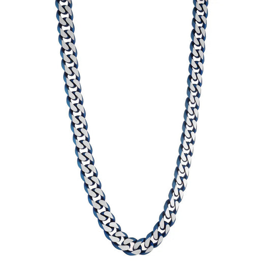 Steel Black Matte Cuban Link 8.6mm 24" Necklace