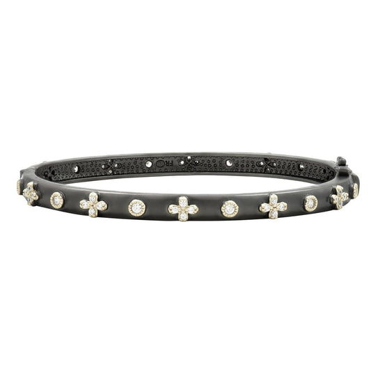 Marquese Pavé Thin Hinge Bangle