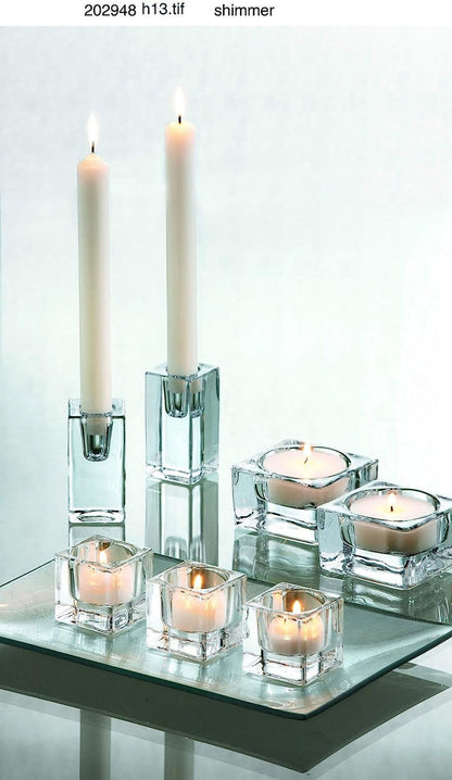 Glass Taper Candle Holder | 3in x 1.5in