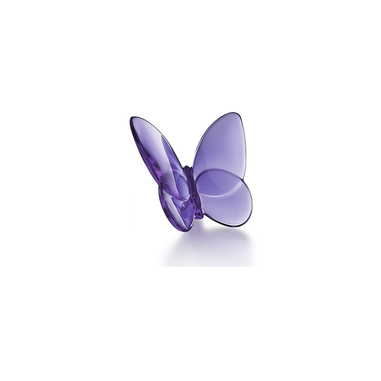 Baccarat Crystal Papillon Purple Lucky Butterfly Sculpture | 3.15x2.56in