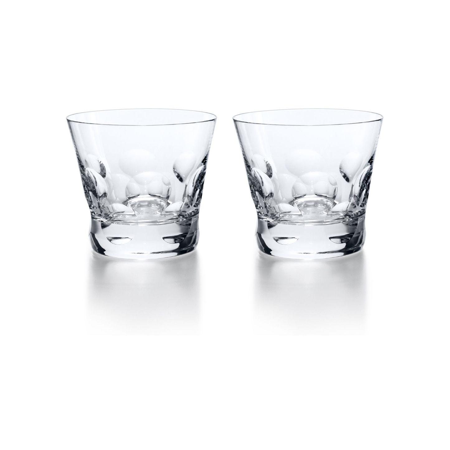 Baccarat Crystal Savinel Rozé Beluga Tumbler Glass Set of 2 | 3.67in + 11.83oz