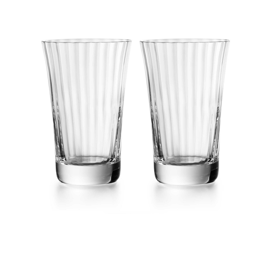 Baccarat Crystal Mille Nuits Highball Tumbler Glass Set of 2 | 5.51in + 13.19oz