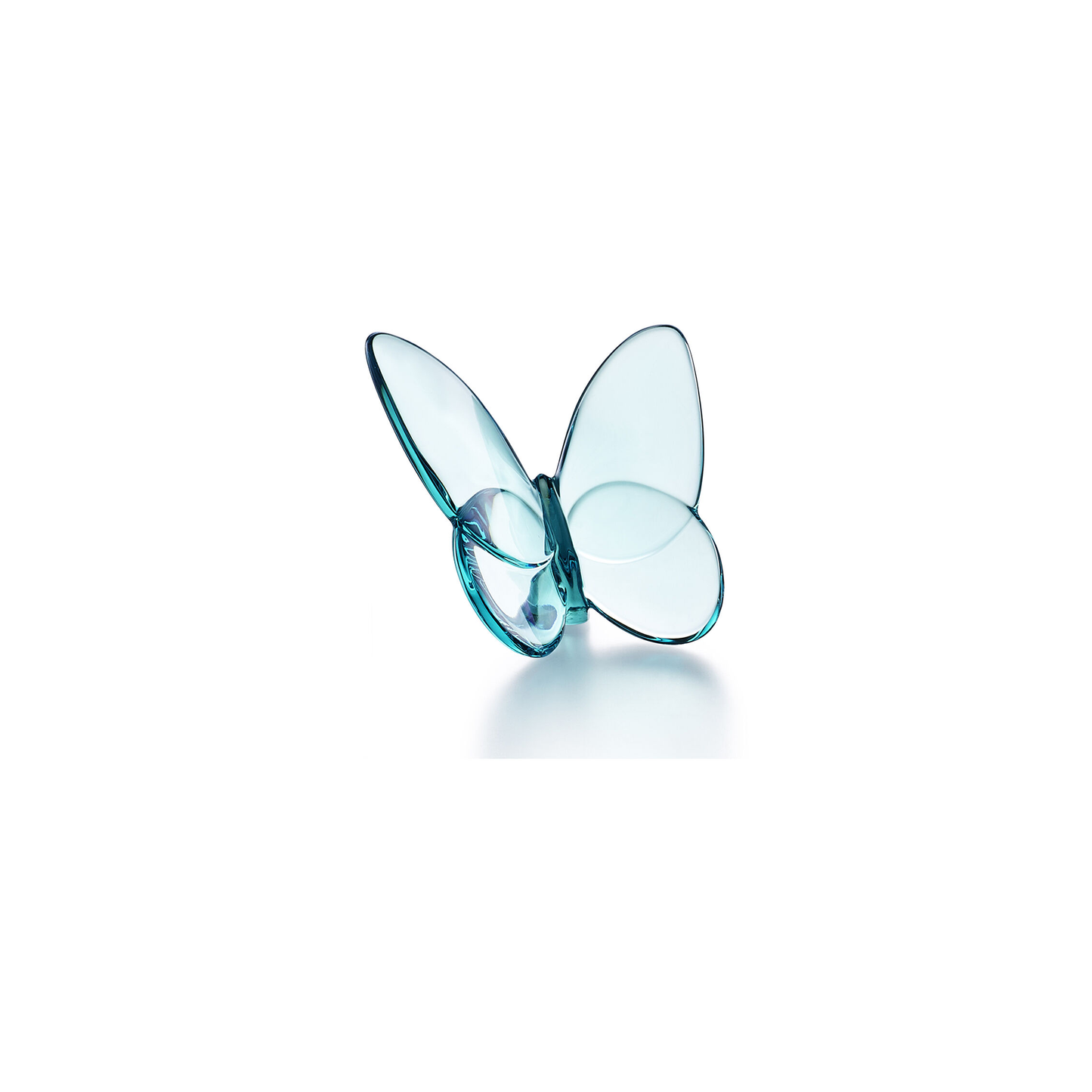 Baccarat Crystal Papillon Turquoise Lucky Butterfly Sculpture | 3.15x2.56in