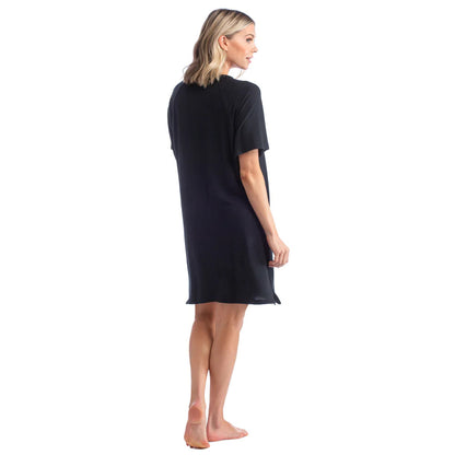 Dream Raglan Sleep Shirt | Black XS
