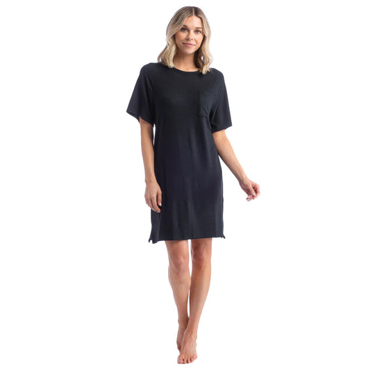 Dream Raglan Sleep Shirt | Black S/M