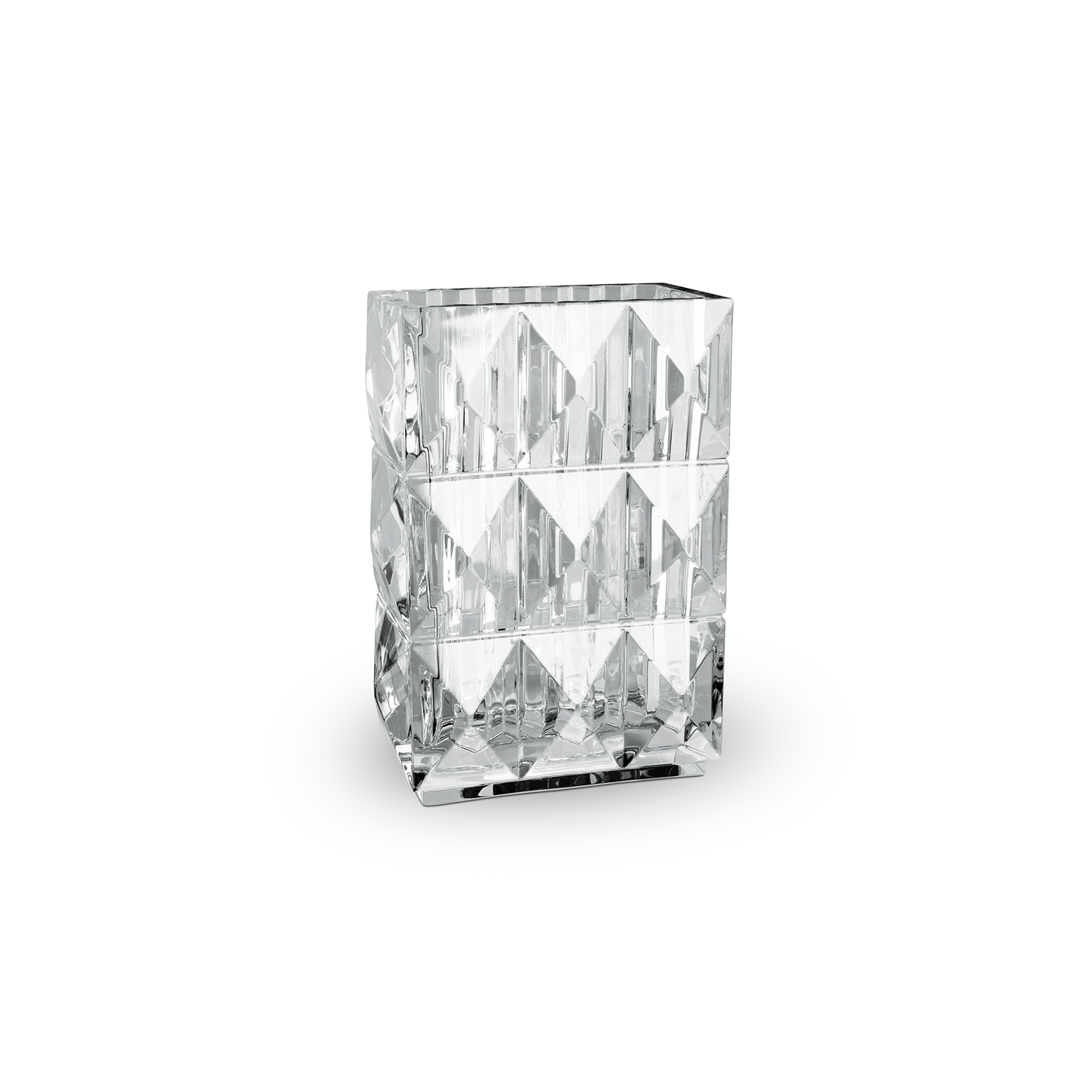 Baccarat Crystal Louxor Rectangular Vase | 8.15x5.94in