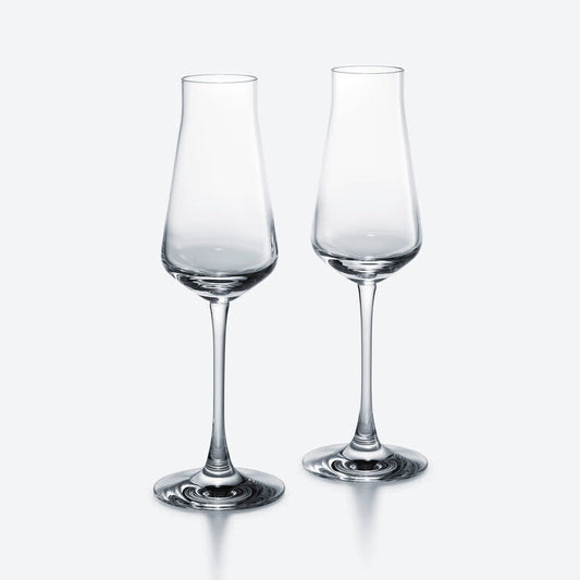 Baccarat Château Baccarat Champagne Flute Glass Set of 2 | 9.45in