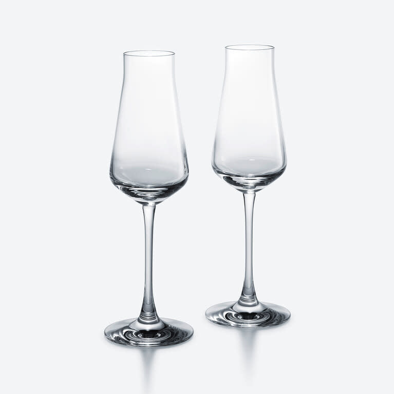 Baccarat Château Baccarat Champagne Flute Glass Set of 2 | 9.45in