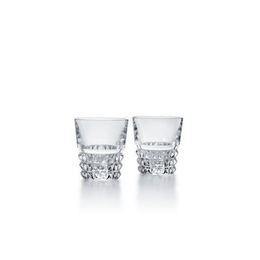 Baccarat Crystal Louxor Tumbler Glass Set of 2 | 3.82in + 7oz