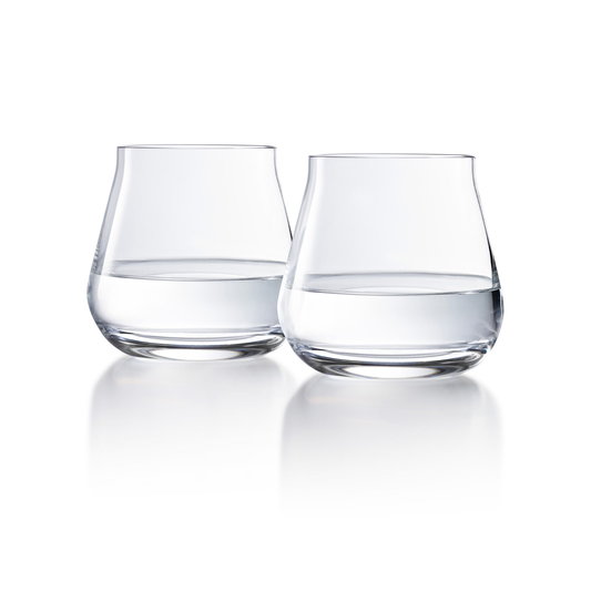 Baccarat Crystal Château Tumbler Glass Set of 2 | 3.54in + 11.83oz