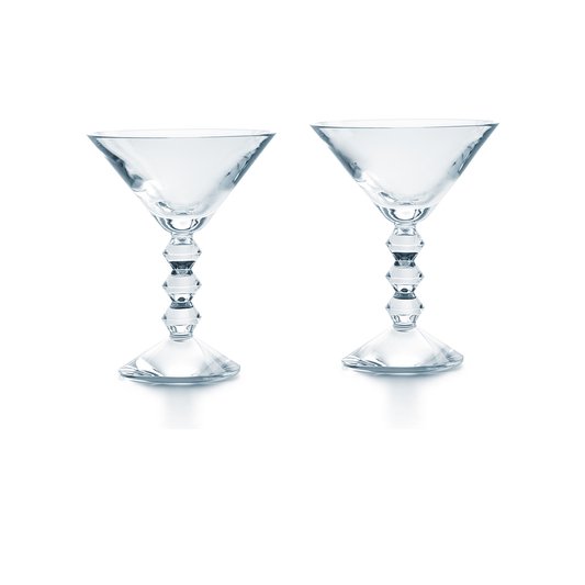Baccarat Crystal Vega Martini + Cocktail Glass Set of 2 | 5.83in + 6.76oz