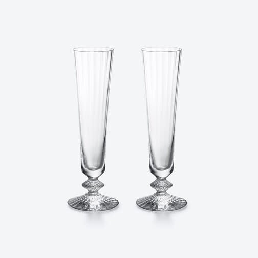 Baccarat Mille Nuits Champagne Flutes Set of 2  | 8.66in