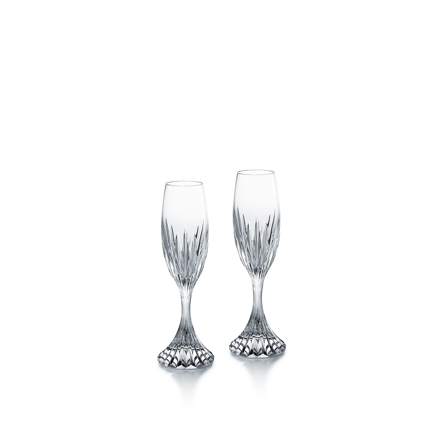 Baccarat Crystal Massena Champagne + Cocktail Flute Glass Set of 2 | 8.54in + 5.41oz