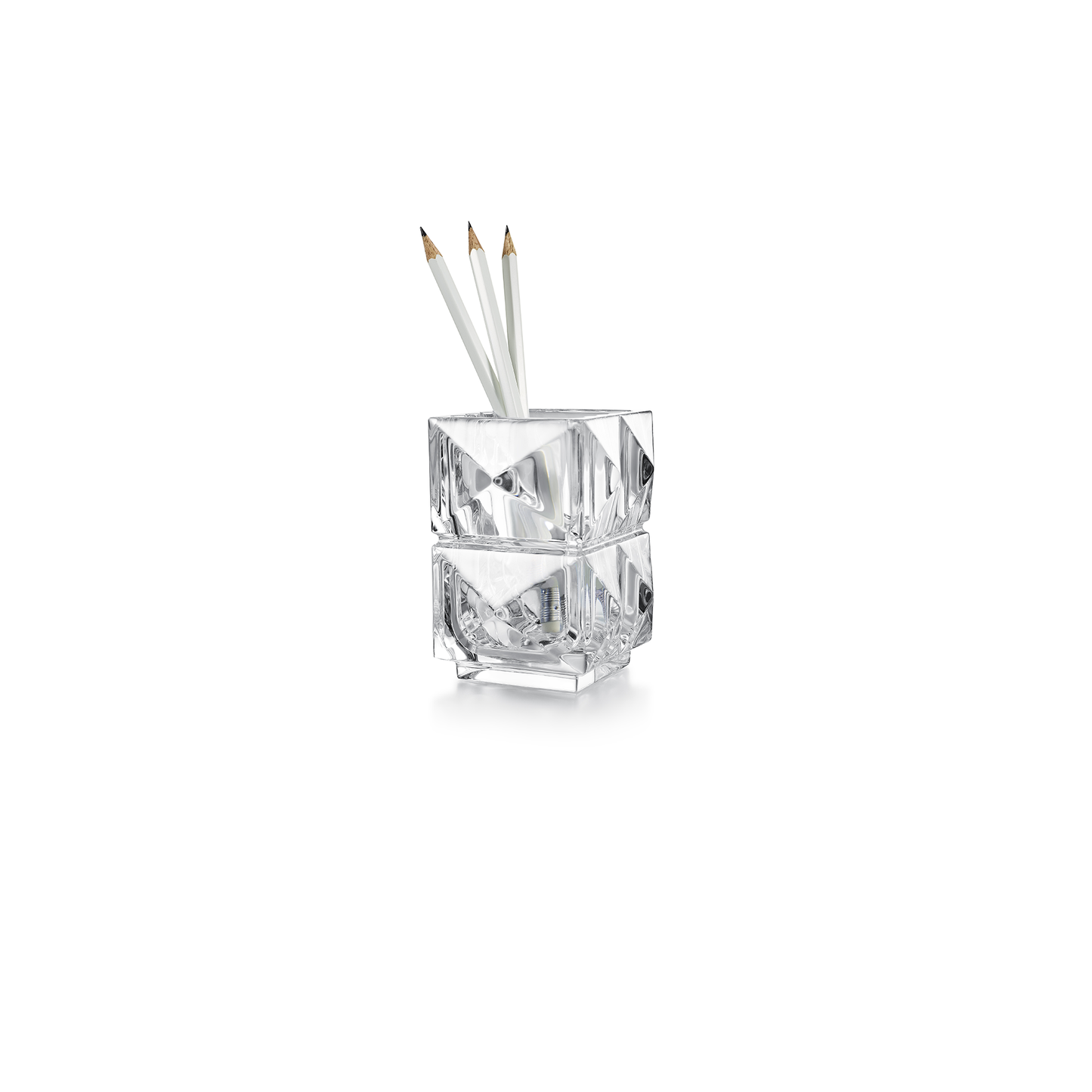 Baccarat Crystal Louxor Pencil Holder | 4.25x3.54x3.39in