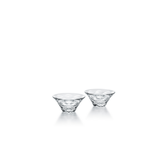 Baccarat Crystal Swing Dish Set of 2 | 3.33x1.57in