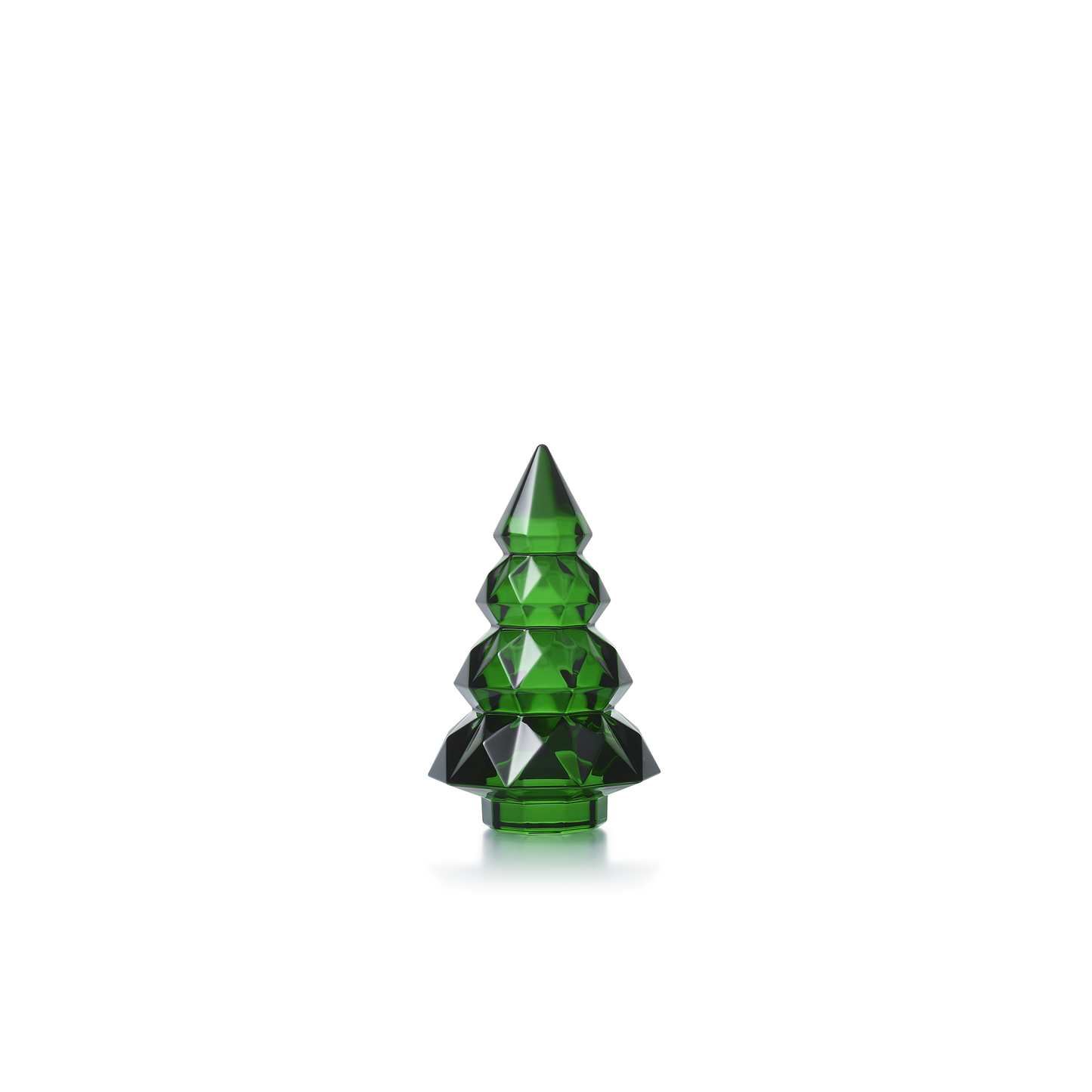Baccarat Crystal Louxor 2024 Green Christmas Tree Sculpture | 5in