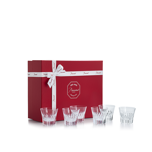 Baccarat Crystal Crysta Old Fashioned Tumbler Glass No. 3 Set of 6 | 3.3in + 8.5oz