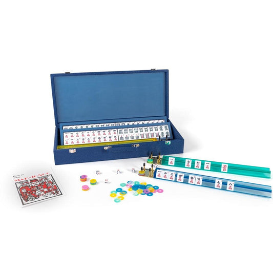 Blue Mahjong Set