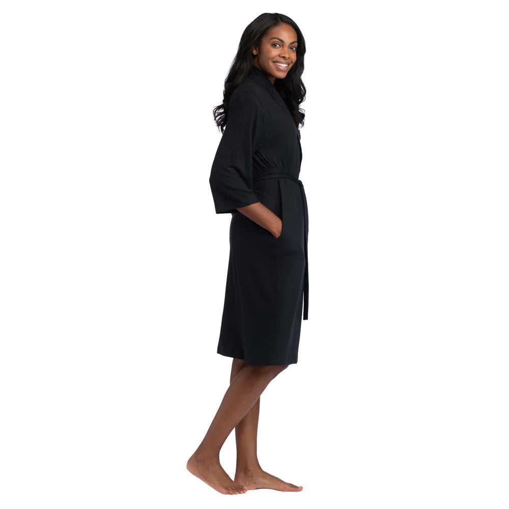 Dream Shawl Collar Robe | Black S/M