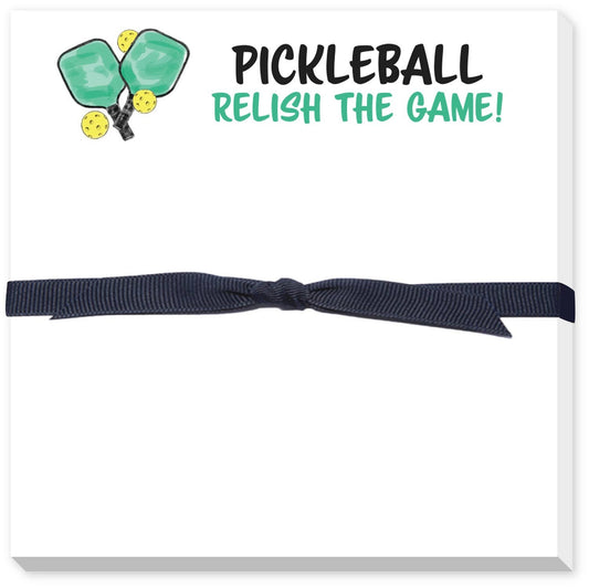 Pickleball Relish the Game Doodle Notepad