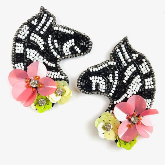 Zebra Earrings