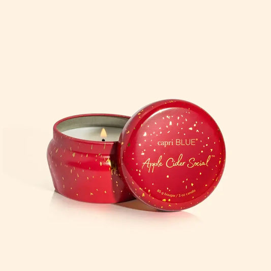 Apple Cider Social Glimmer Mini Tin Candle | 3oz