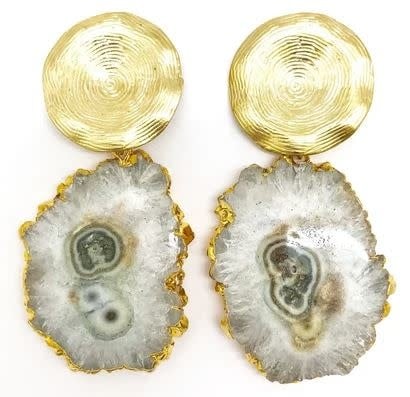 Gemstone Drop Earrings
