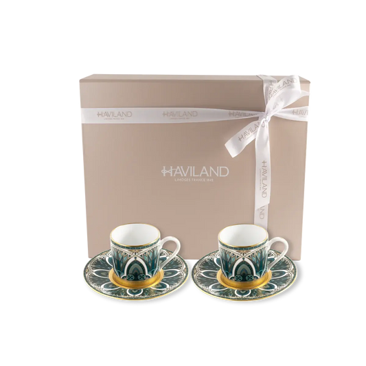 Haviland Reves Du Nil Teacup + Saucer | Set of 2