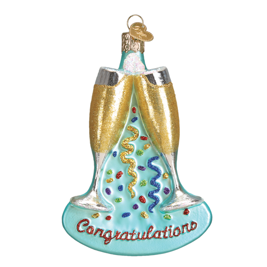 Champagne Toast Ornament
