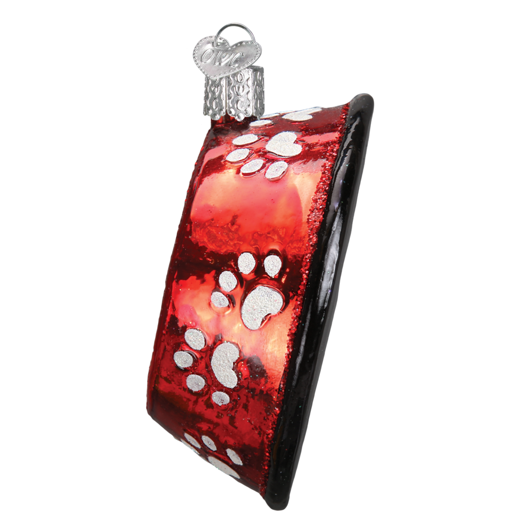 Red Dog Bowl Ornament