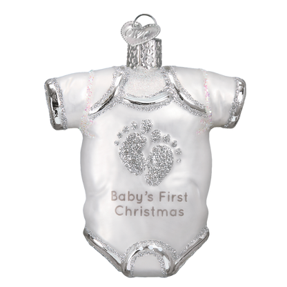 White Baby Onesie Ornament