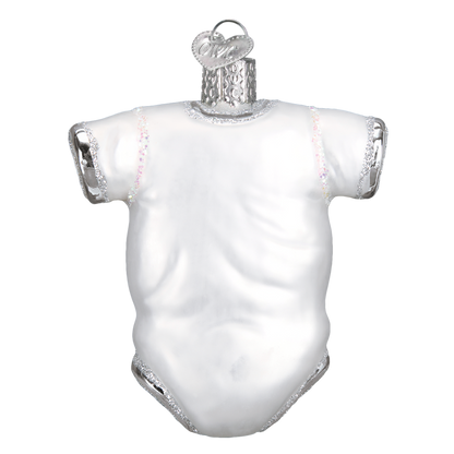 White Baby Onesie Ornament