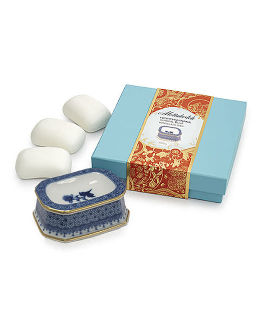 Mottahedeh Imperial Blue Gift Soap Set | 4.25x3.3in