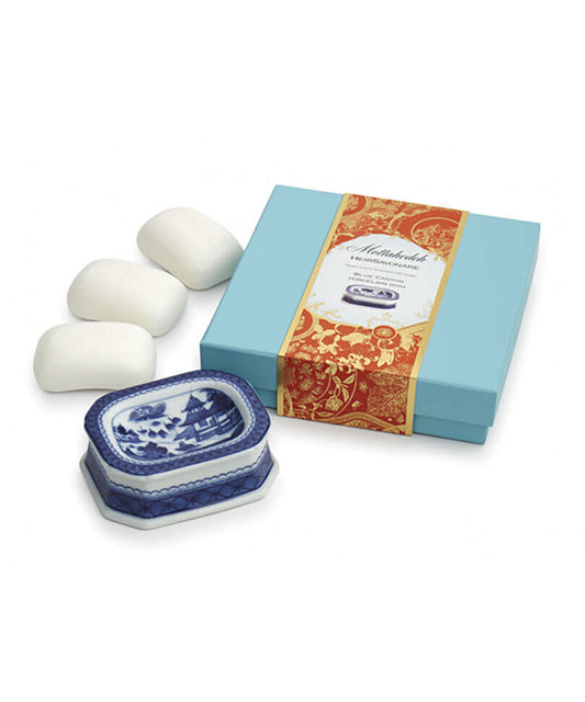 Mottahedeh Blue Canton Gift Soap Set | 4.25x3.3in