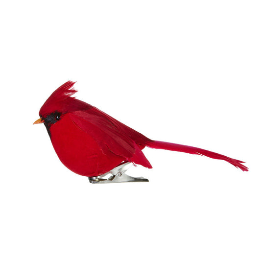 Red Bird Clip On Ornament