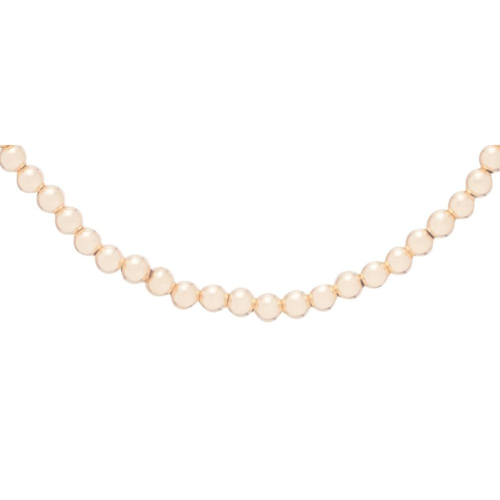 eNewton Classic Gold 3mm Beaded Necklace | 17in