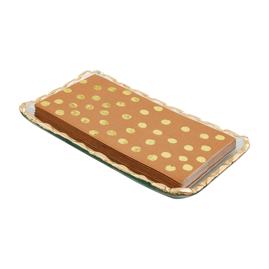 Glass + Gold Guest Towel Holder Set | Gold 4x7.75in