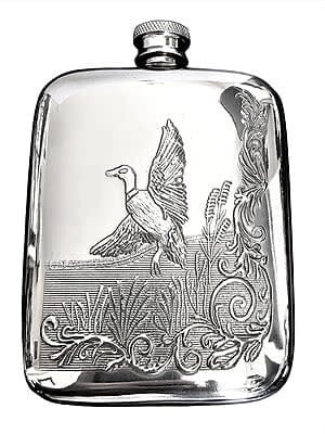 Pewter English Mallard Duck Flask | 6oz