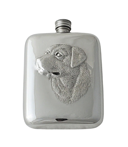 Pewter English Labrador Head Flask | 6oz