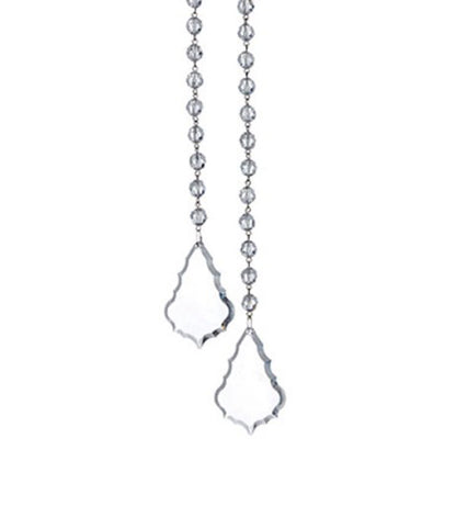 Double Crystal Drop Ornament 18"