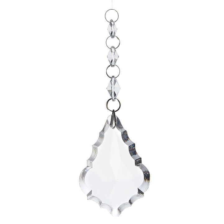 Crystal Drop  Ornament 6.5"
