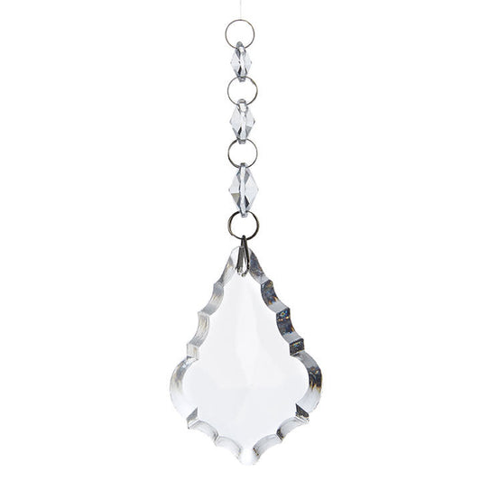 Crystal Drop  Ornament 6.5"